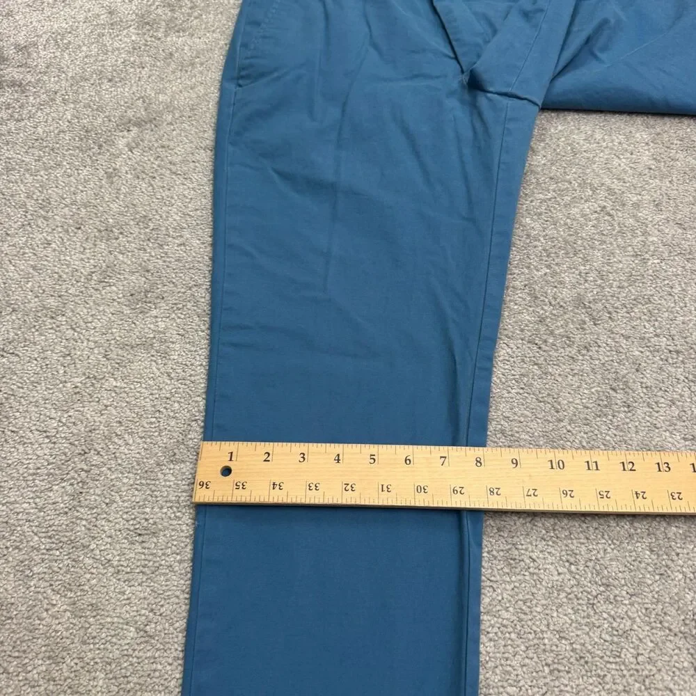 Banana Republic Mason Chino Pants Mens 32x32 Teal Bay Blue Straight Flat Front